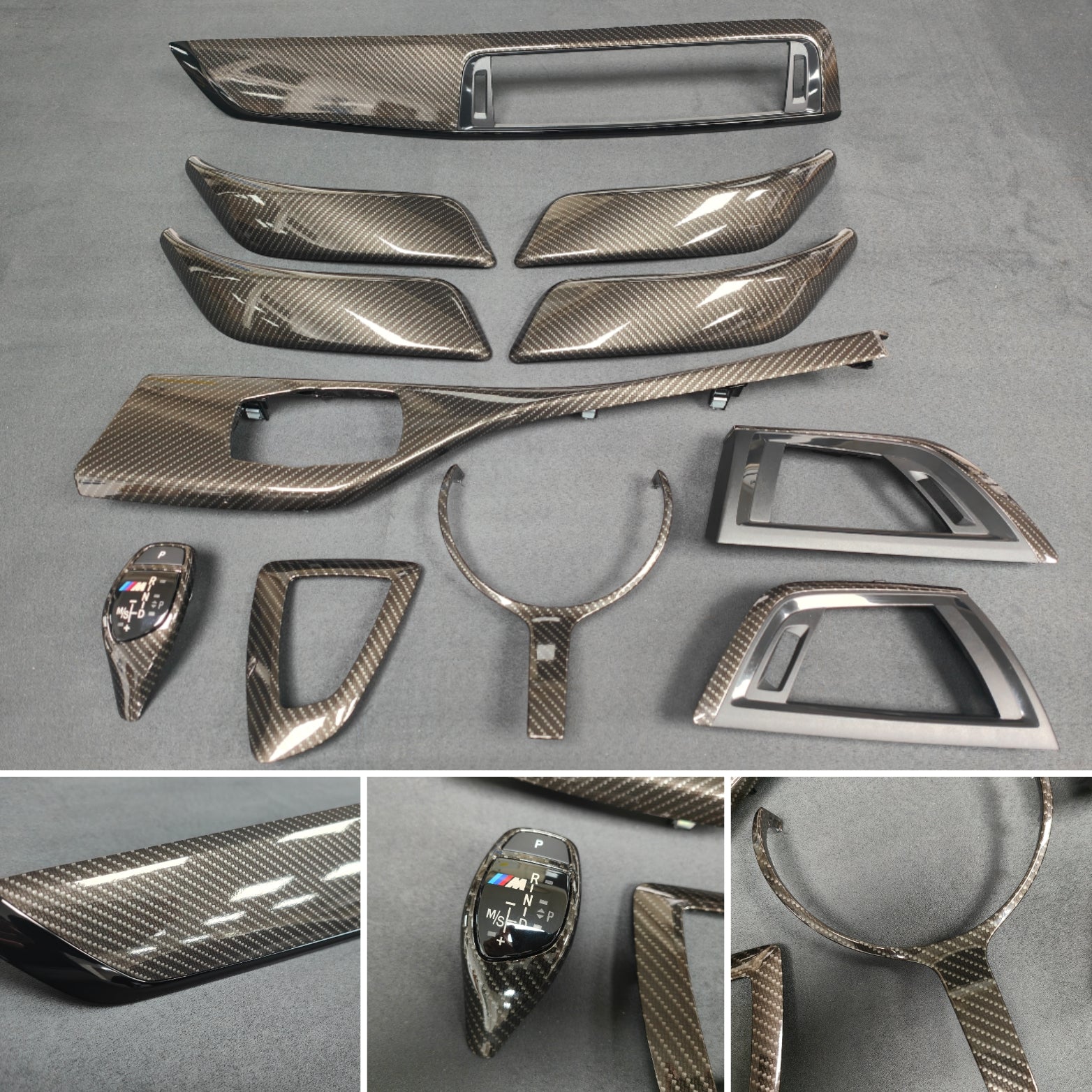 BMW F20 F21 F22 F23 LCI-2 INTERIOR TRIM SET - HIGH GLOSS CARBON - WRAPPING SERVICE